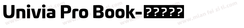 Univia Pro Book字体转换
